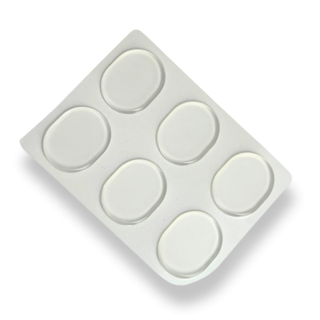 Adhesive gel shoe pads